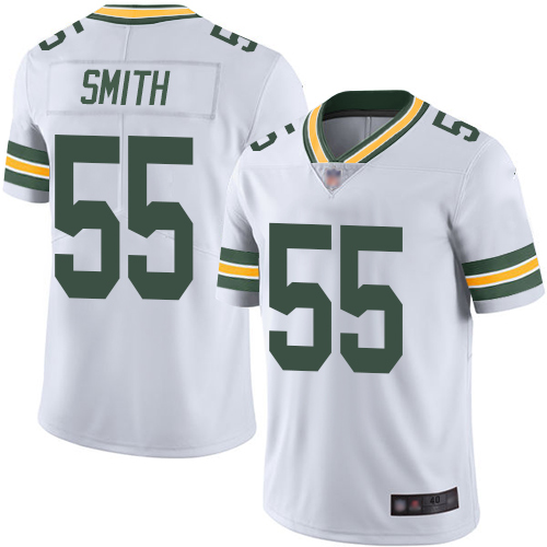 Green Bay Packers Limited White Men 55 Smith Za Darius Road Jersey Nike NFL Vapor Untouchable